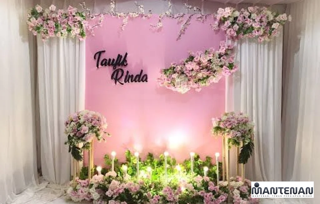 backdrop lamaran sederhana