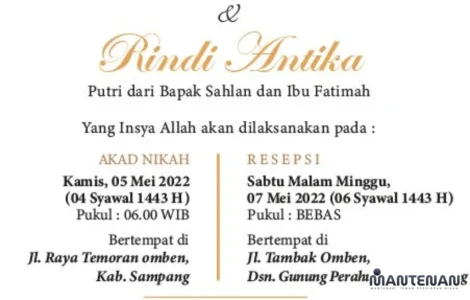 kata-kata untuk undangan pernikahan