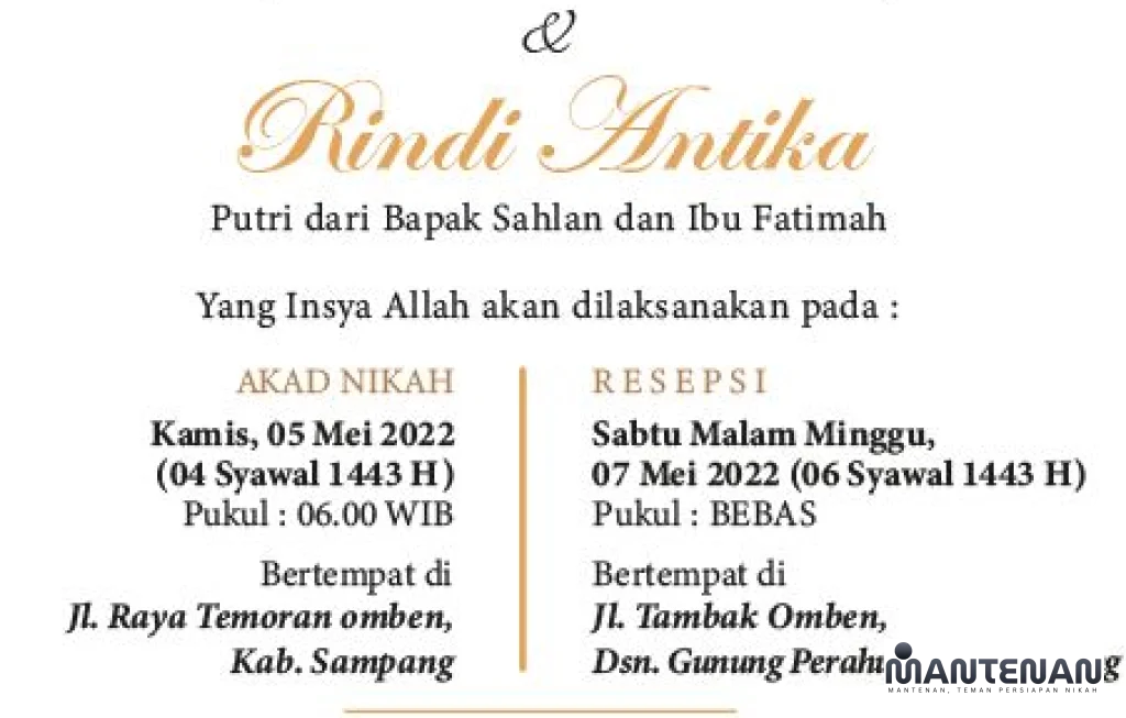 kata-kata untuk undangan pernikahan