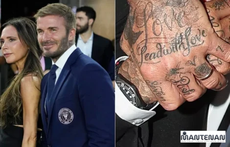 tato Brooklyn untuk David Beckham