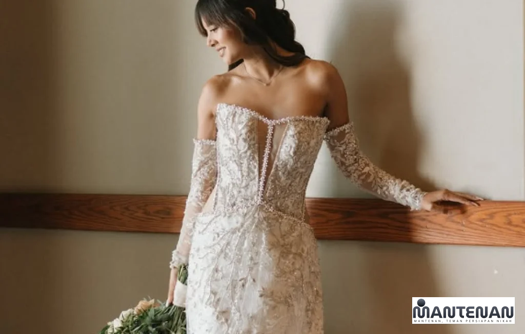 Gaun Pernikahan Sederhana Aurelie